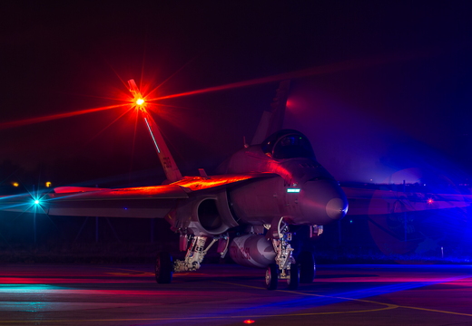 Night flight Payerne (CH), November 5th