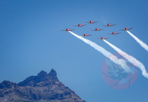 July 5th, PC-7 team demo over Aigle (CH)